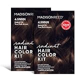 Madison Reed Radiant Hair Color Kit, Dark Brown for 100% Coverage of Resistant Gray Hair, Ammonia-Fr