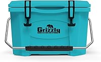 Vista 69 de Grizzly 20 Cooler Cofre de hielo de 20 cuartos de galón duradero con aislamiento rotomoldeado Fabricado en Estados Unidos Garantía de por vida