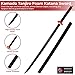 MedievalDepot Demon Slayer Foam Katanas – Full-Length Anime Cosplay Swords with Scabbards (Kamado Tanjiro Flame Guard Foam Katana)