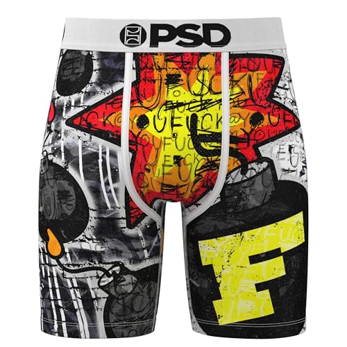 PSD Men's F Bomb Boxer Briefs, Multi, L2