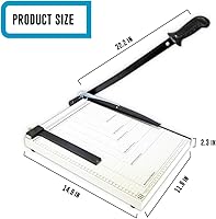 Vista 4 de Cortadora de papel manual modelo 829-3 B4 (14.9″ x 11.8″) Cortador de guillotina