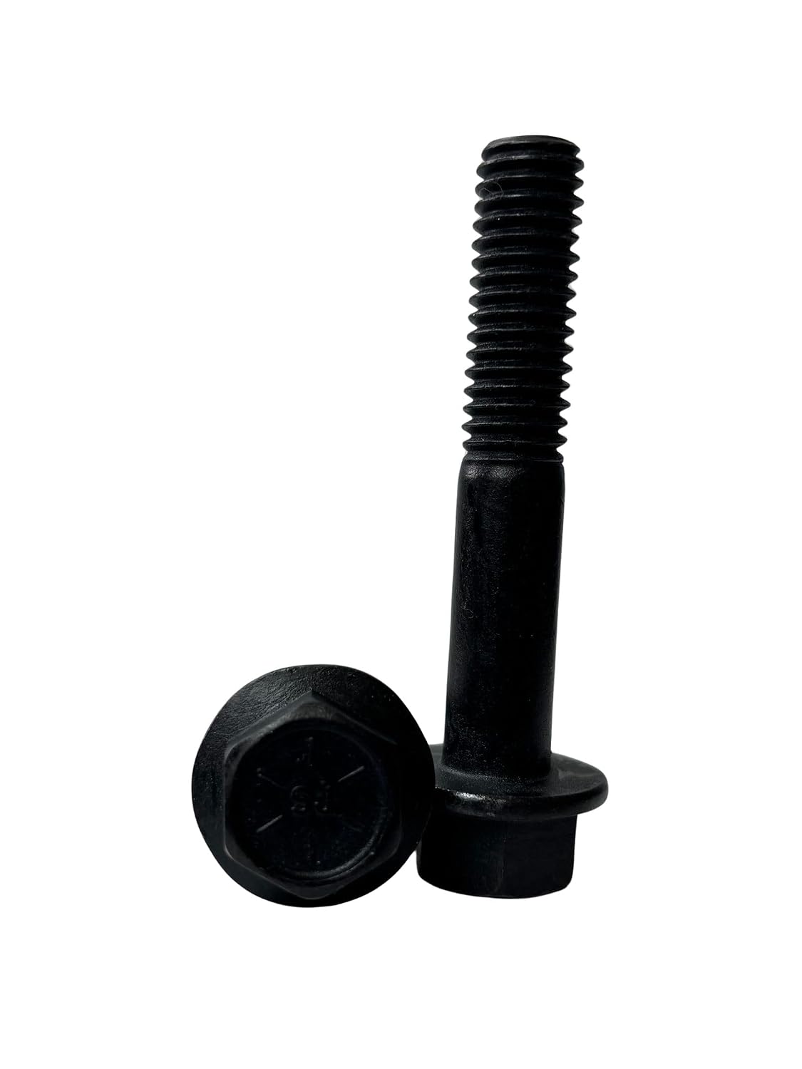 (25 Pieces) 7/16-14x2 1/2" Grade 8 Hex Flange Bolts Screws UNC Coarse Partial Threads Zinc Phosphate & Oil