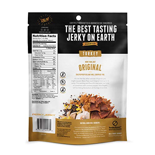 Perky Jerky Turkey Original, 2.2 oz bag