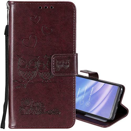 Custodia IPhone 17 IMEIKONST | Flip Portafoglio In PU Con Design Gufo Glitter, Magnetica, Slot Carte