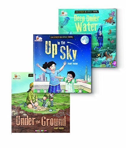 Up in the Sky + Deep Under Water + Under the Ground (The Earth & Space Tour) Set of 3 Books