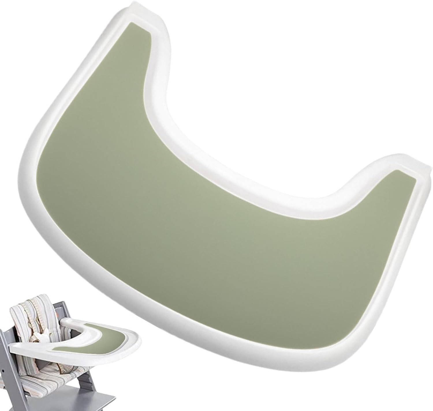 High Chair Mat for Tray | Food-Safe Silicone for Kids | Full Cover Durable High Chair Placemat, Clean and Hygienic, Dishwasher Safe for Table Top