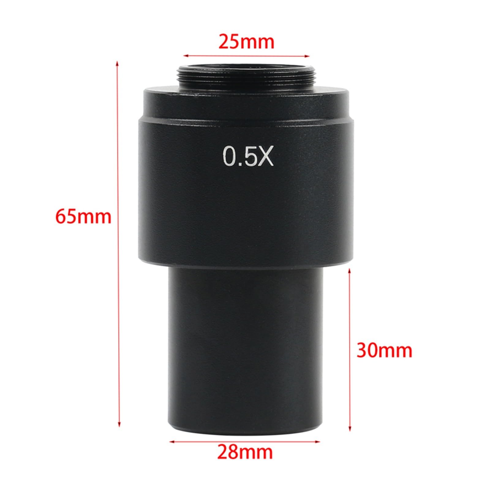 Lente de Microscopio, 0.35X .5X 1X Industry Mono Lens Zoom C-Mount Adapter for 10A .7X ~ 4. Microscope Cámara Lente Ocular(3pcs)
