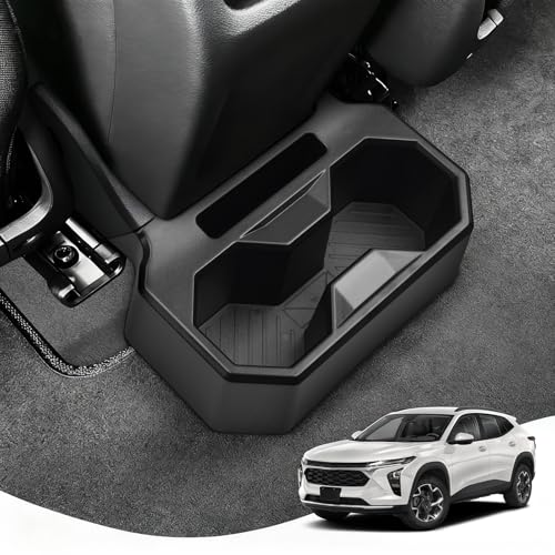 Karltys Car Backseat Cup Holder Fixable Rear Cup Holder Organizer Tray with Tools Interior Accessories Floor Back Seat Cup Holder for Chevy Chevrolet Trax 2024 2025 2026