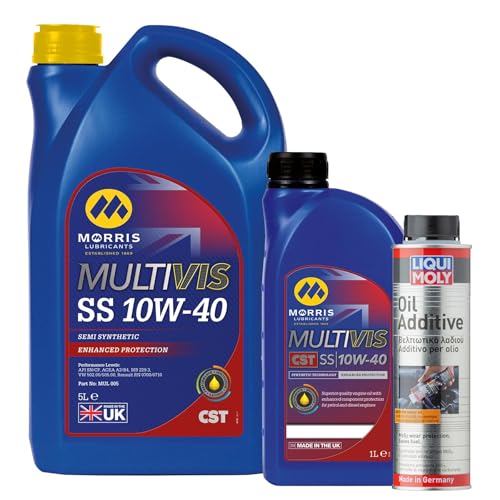 Image of 6L 10w-40 Semi-Synthetic Engine Oil SN/CF ACEA A3/B4 + OIL ADDITIVE 300ml