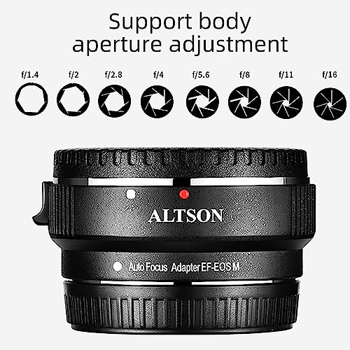 Adaptador de Lente EF-EOS M con Autoenfoque para Lentes EF/EF-S a Cámaras Canon EOS-M (Montura EF-M) miniatura 3