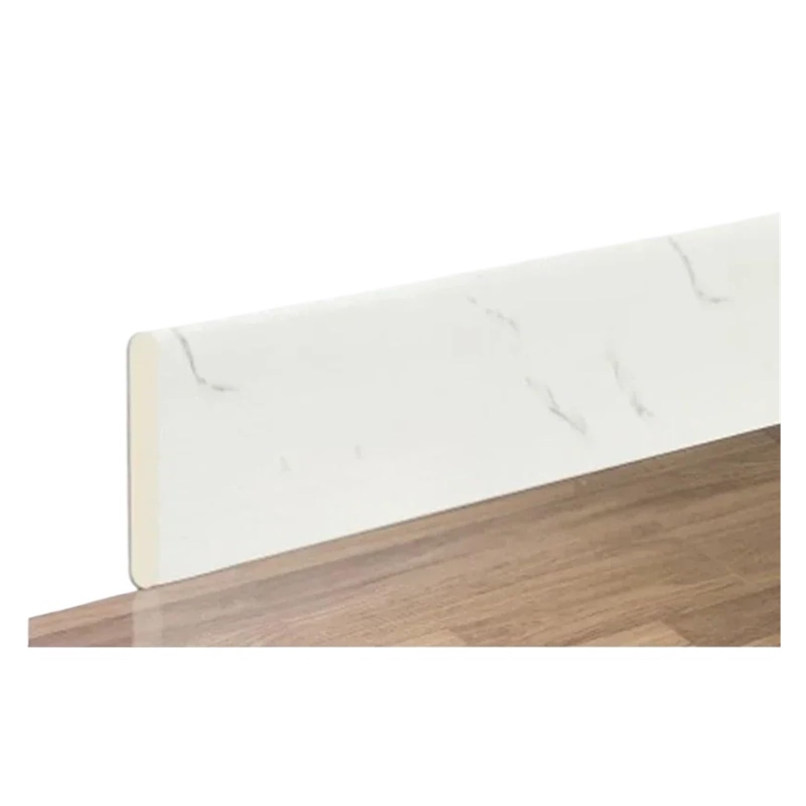 Waterproof Skirting Board 2M Waterproof Enclosure Self Adhesive Skirting Line 3D Wall Sticker Thickened Anti-Collision Decoration Corner Bathroom(Color 1)