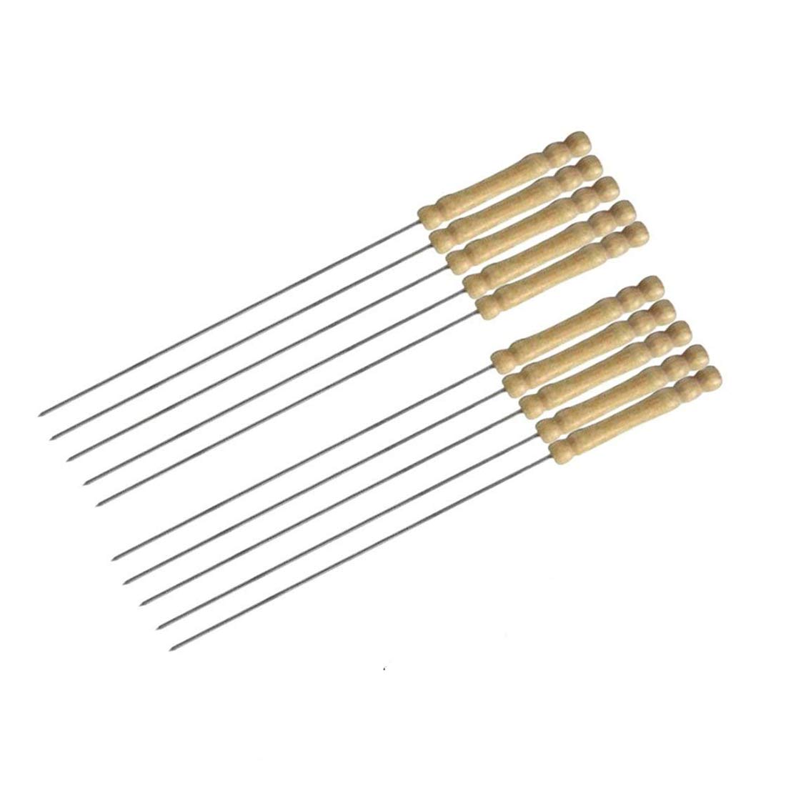 TIAARA Barbeque SKEWERS Sticks Wooden Handle for Grilling Pack of 6 (B08PT231C7) Amazon Price History, Amazon Price Tracker