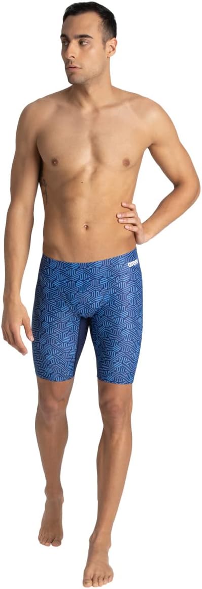 ARENA Men's Competitive Swim Training Bathing Suit for Men Chlorine Resistant UV Protection Low Drag Athletic Jammers