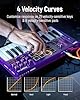 Synido 25 Key USB MIDI Keyboard Controller with 25 Wide Keys, 8 RGB Drum Pads, Professional Mini Midi Keyboard with OLED Screen, Beat Maker Machine for Music Production, Purple,TempoKey K25 #3
