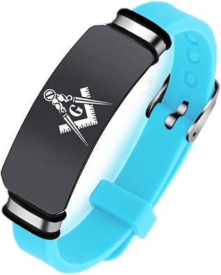 Stylish Black Masonic Bracelet for Men Women, Stainless Steel Silicone Freemason Logo Wristband for Masonry, Mason Fraternity Membership Faith Symbolic Cuff Bangle for Brother Husband Dad, Adjustable