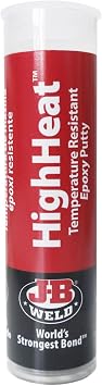 J-B Weld 8297 HighHeat 500 Degree Epoxy Putty Stick - 2 oz. , Grey