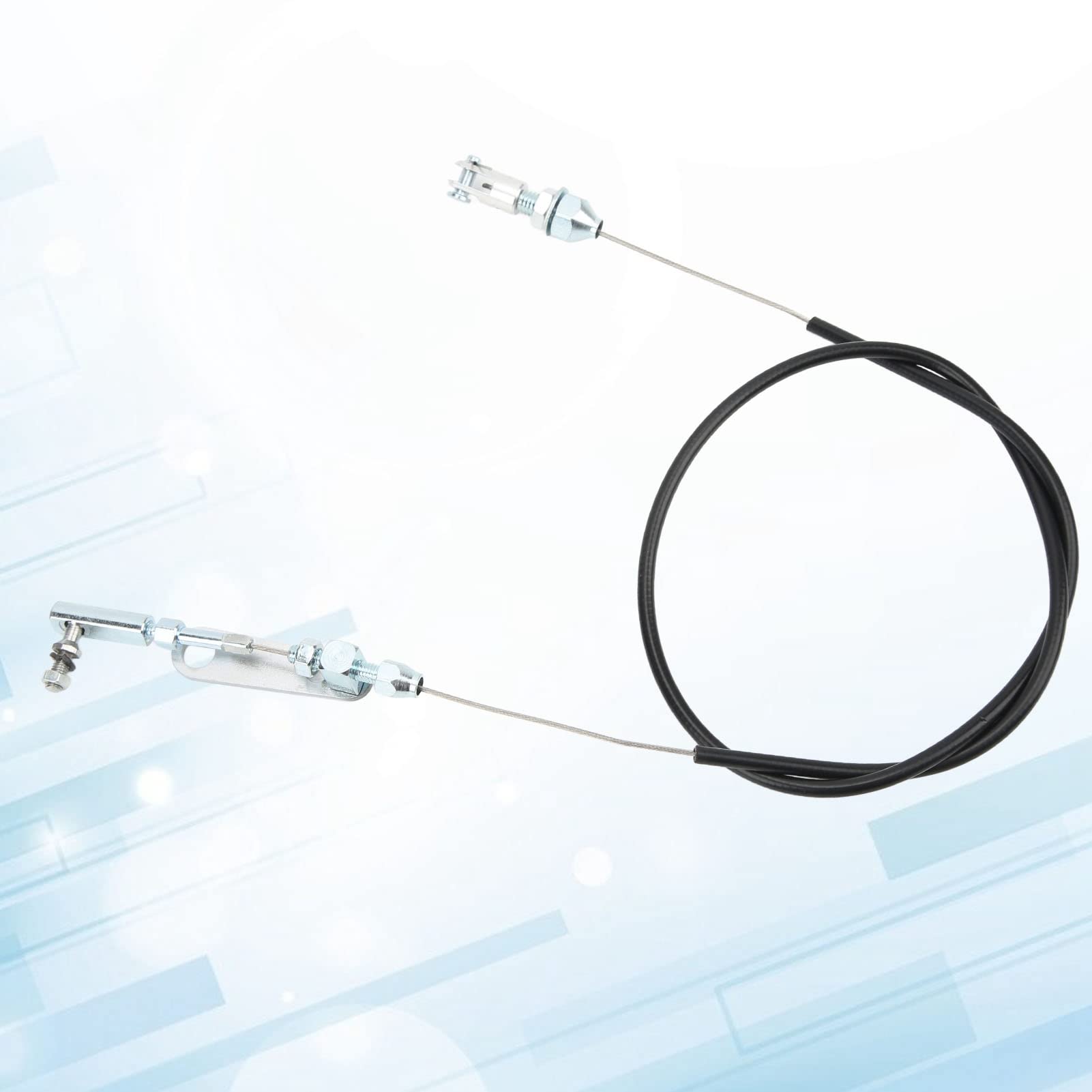 Cable de acelerador, cable de acelerador universal de 24 pulgadas, varillaje de carburador, cable de control de acero inoxidable para motor V8 de bloque pequeño