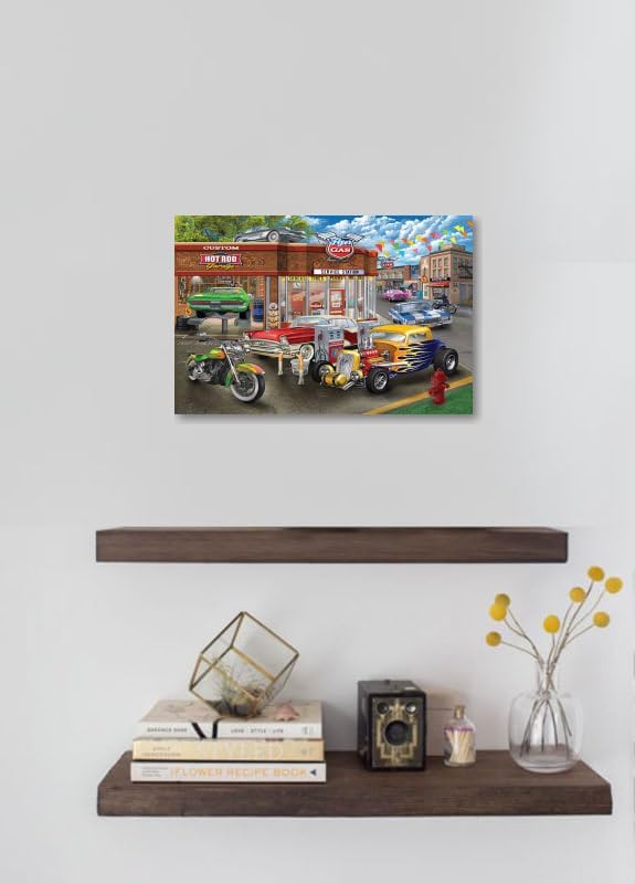 Miniatura 4 de GRANDART.COM - Garaje Hot Rod - Arte de pared en lienzo de Bigelow Illustrations