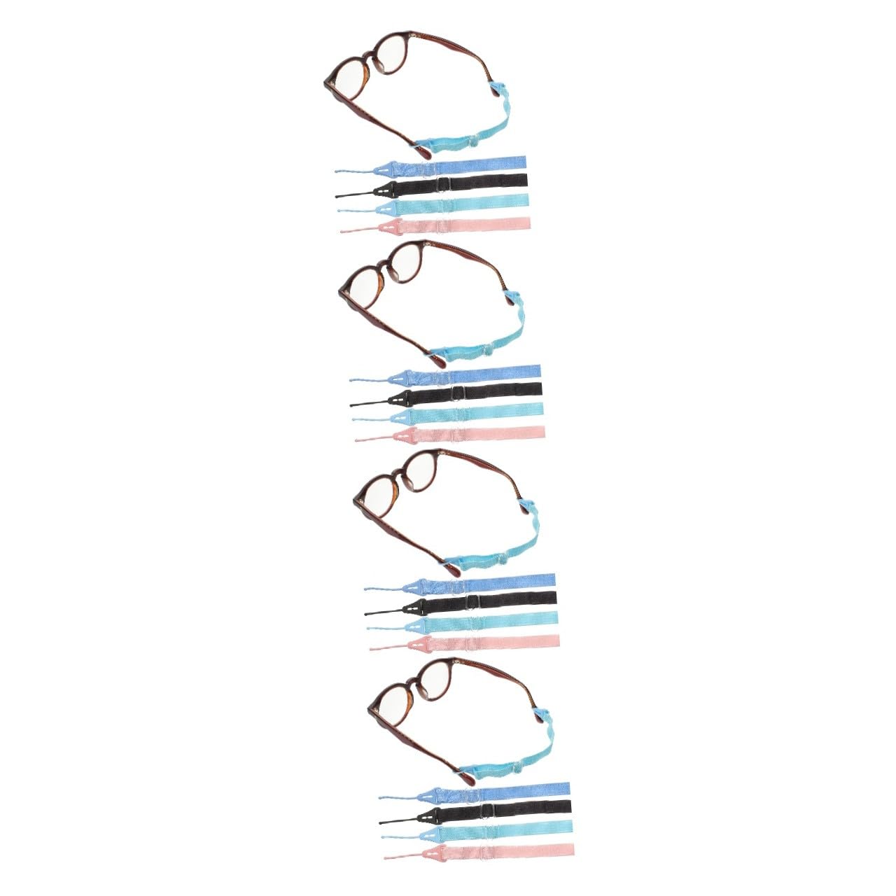 OSALADI 16stücke Verstellbare Brillenhalter Mit Anti-rutsch-funktion Elastische Brillenbänder Für Geeignet Für Brillen Sonnenbrillen Und Lesebrillen