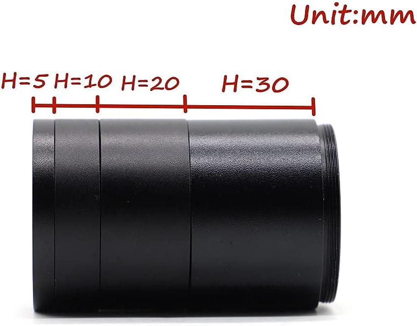 StarPal Astronomical Extension Tube Kit - T2 Extension Ring Adapter for Cameras and Eyepieces - M42x0.75 on Both Sides (3MM+5MM+7MM+10MM+12MM+15MM+20MM+30MM)