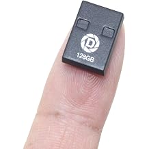 128GB Ultra Slim USB Flash Drive Waterproof - 2.3mm Thin Mini Thumb Drive for Car Audio & Wallet, Short Low Profile USB 2.0 Memory Stick for Laptop & Tablet