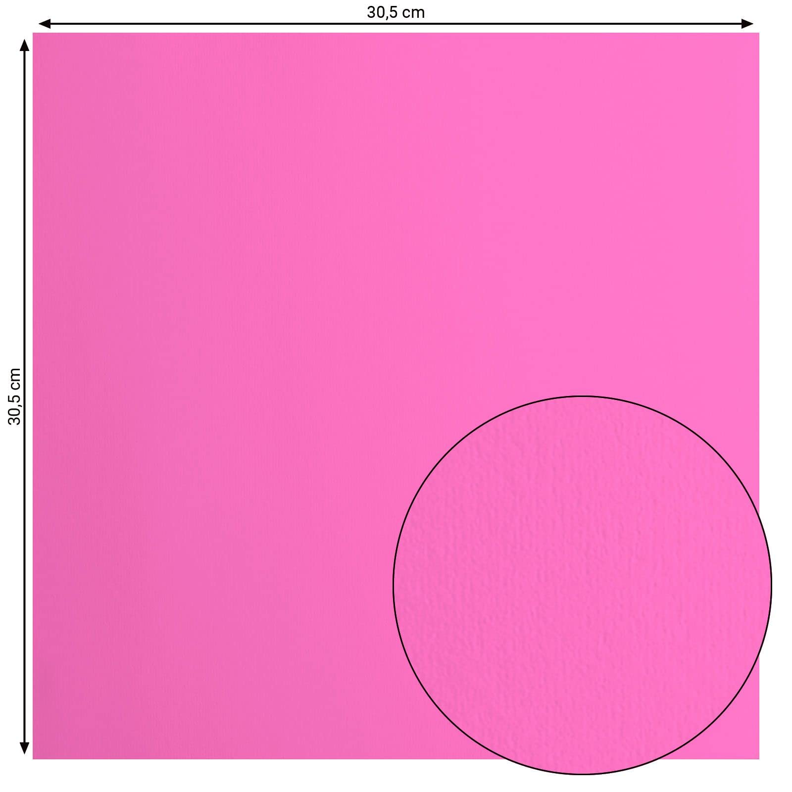 Cartoncino Liscio Florence 30,5x30,5 Cm, Colore Candy (Rosa), 216 Gsm, 20 Fogli Per Scrapbooking