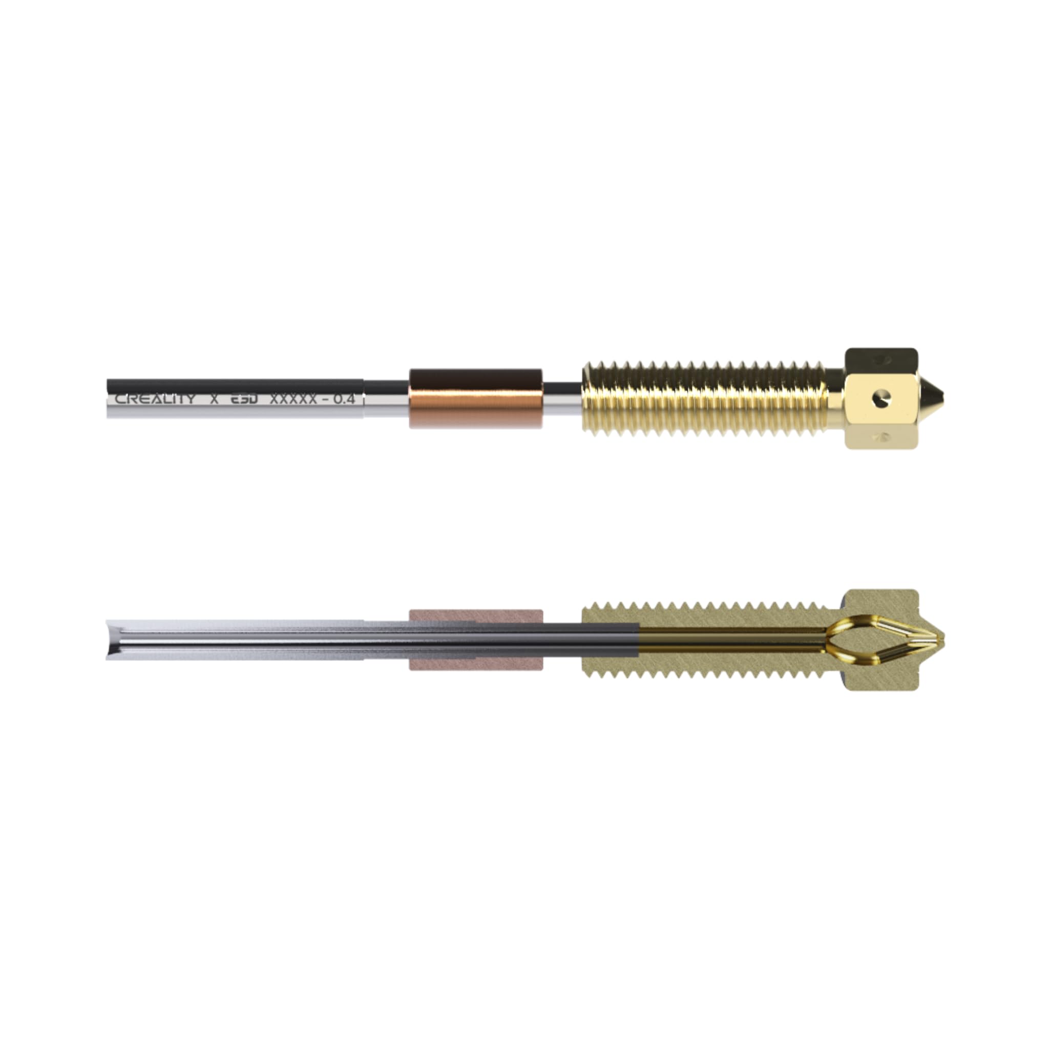 Boquillas compatibles con Creality Unicorn de alto flujo, impresión de alta velocidad, producto Creality aprobado oficialmente (latón de alto flujo, 0.4 mm)