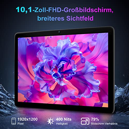 OSCAL Tablet 10 Zoll(2023) 14GB+128GB/1TB Erweiterung, 4G-LTE Dual SIM Android mit FHD IPS Display, 13+8MP Kamera, Octa-Core CPU, 6580mAh Akku, 2.4G/5G WiFi, Bluetooth 5.0, GPS, Widevine L1 – Bild 3