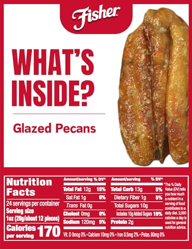Fisher Snack Glazed Pecans, 24 Ounces thumb #1