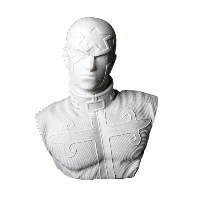 Figura Bruno Bucciarati JoJo Anime - Busto In Resina Bianca Fai Da Te Da Dipingere, 13 Cm, Statuetta Collezionabile