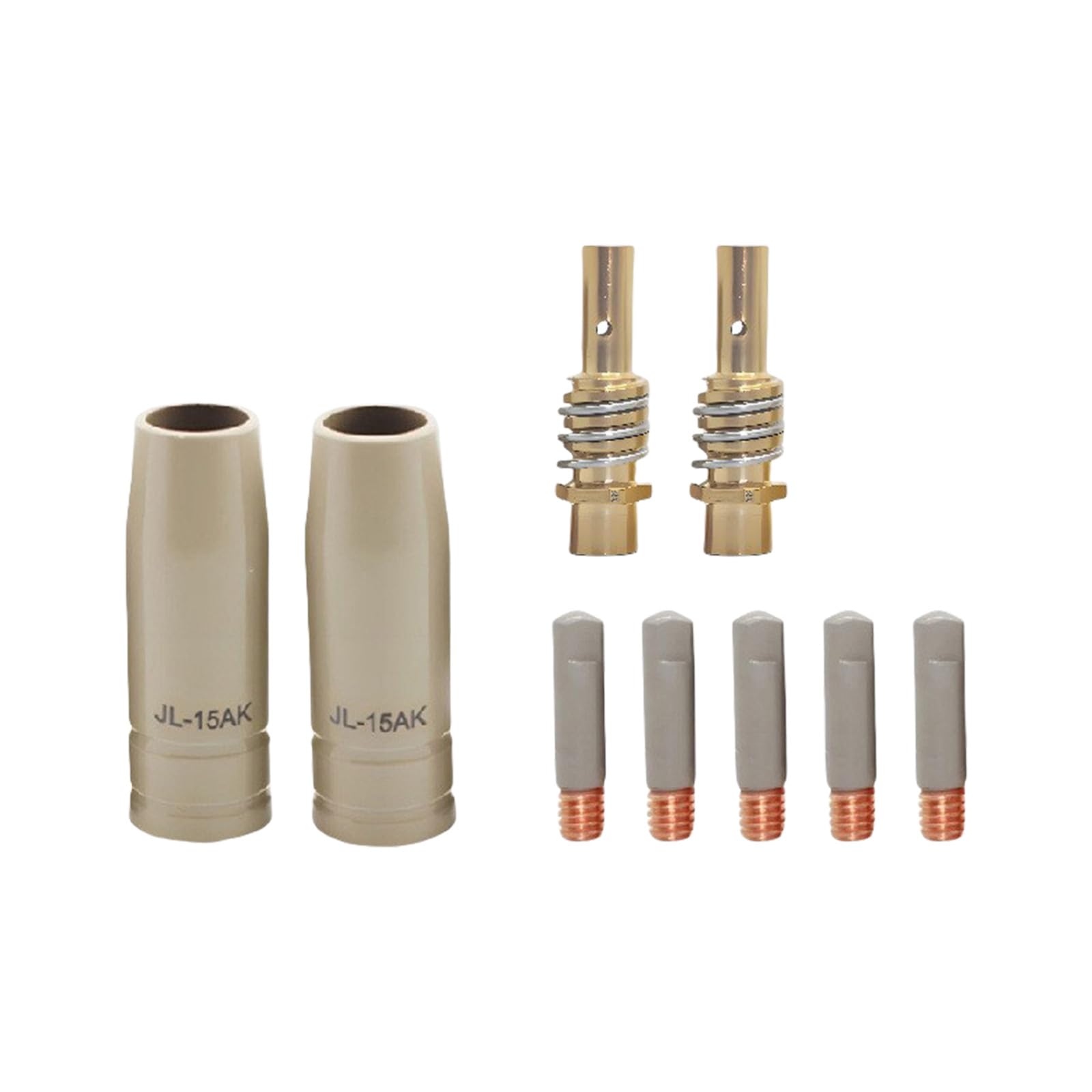 Woedpez 9Pcs 0.8 Torch Nozzle Conductively For Consistent Current 15Ak Improves Welding Finish Copper Conducting