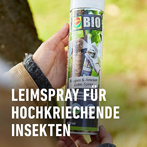 Compo Bio Raupen und Ameisen Leim-Spray für Obst- und Ziergehölze, 400 ml