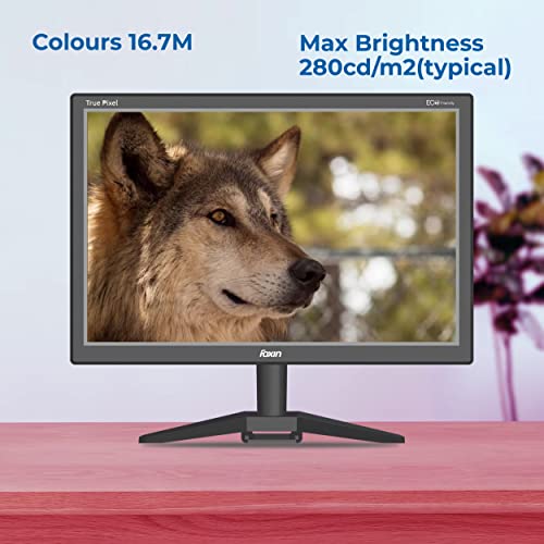 Image of FOXIN FM 1750 Crystal WD 17.5 inch LED Full HD Resolution - HDMI + VGA Port, True Pixel & Eco Friendly BIS Approved LED Computer Monitor with Wall mounting Option | 365 Days Warranty
