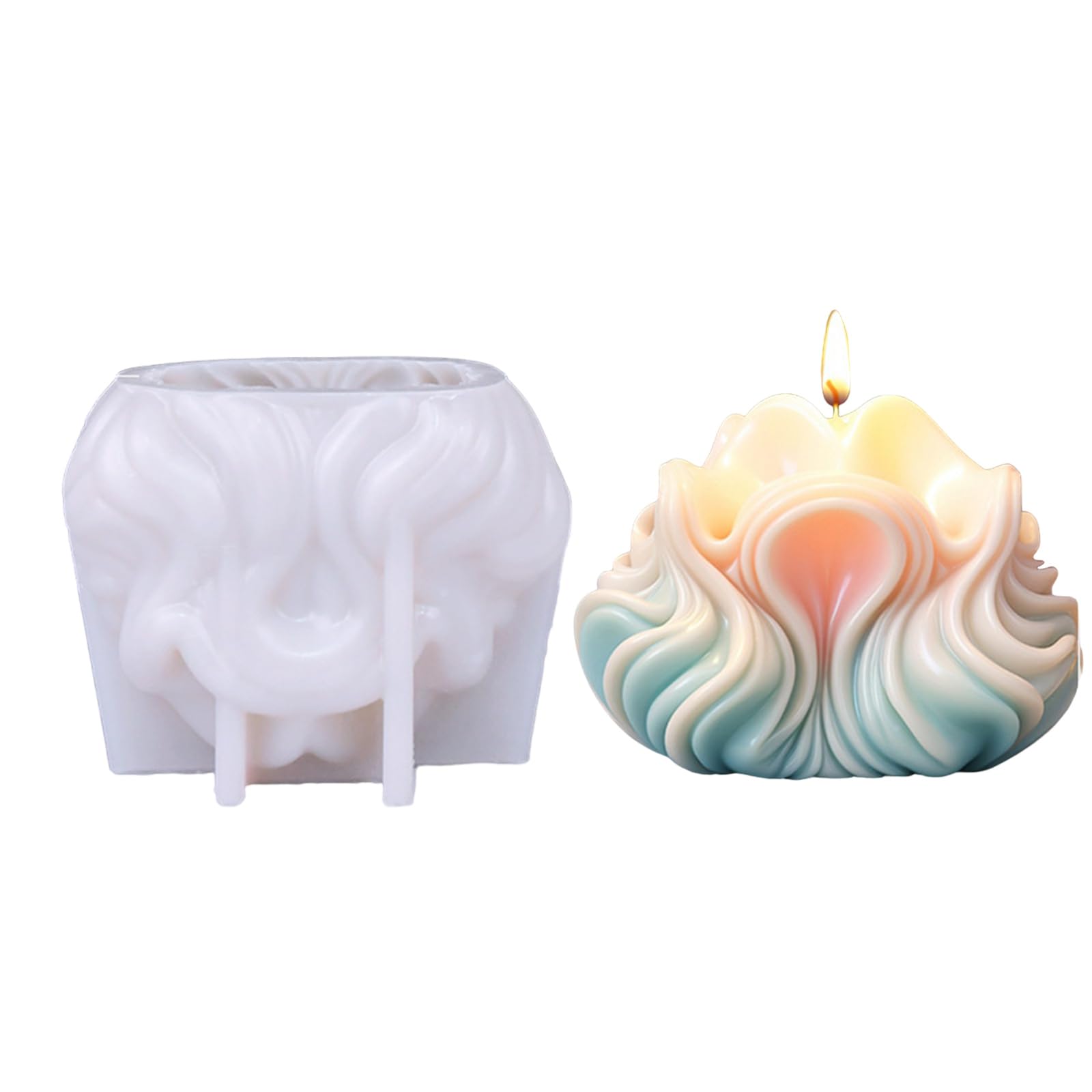Nucelit 3D Conch Molds for Gypsum Ornament Home Decorations Making