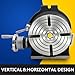 VEVOR Rotary Table 8Inch Horizontal Vertical HV8 Precision 3MT Milling Drilling Machine Vernier Reading Milling Drilling Boring