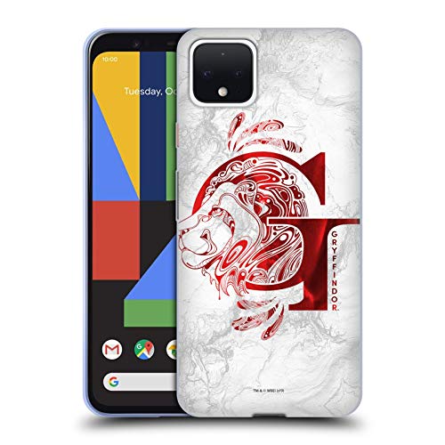 Image of Head Case Designs Officially Licensed Harry Potter Gryffindor Aguamenti Deathly Hallows IX Gel Case [Military Grade Protection] Compatible With Google Pixel 4