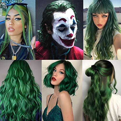 Wax Hair Color Temporary Hair Dye Wax Washable Colored Hair Spray Cream For Women Men Kids Party Cosplay Halloween Festival (Green) #TOP3