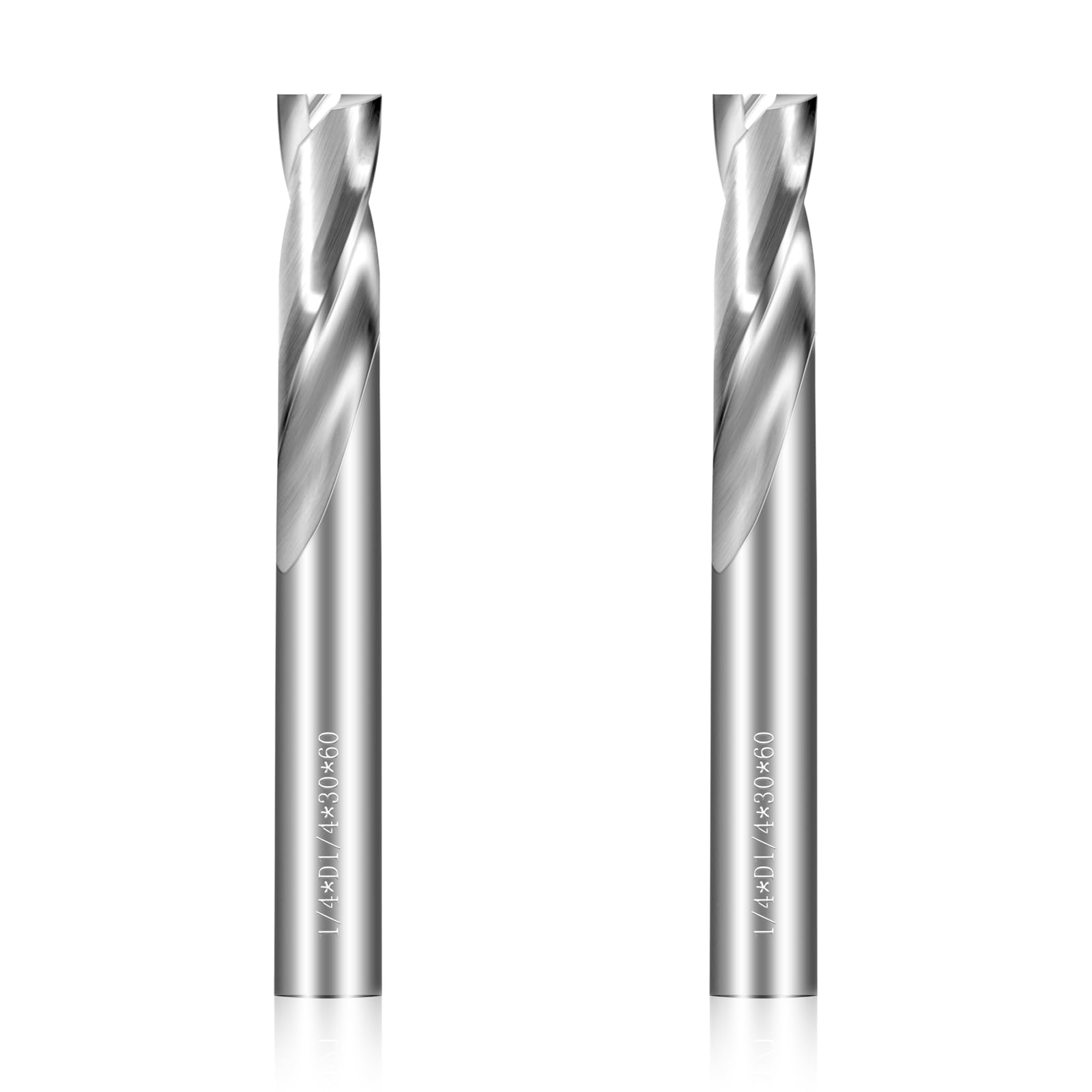 Brocas de fondo plano de 1/4 pulgadas, 2 brocas de carburo sólido, juego de brocas de tungsteno, juego de brocas de metal para acero inoxidable endurecido, aleación de hierro fundido, cobre, brocas