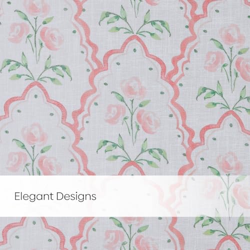 Image of haus & kinder Sheer Door Curtain 7 Feet Long Pack of 1 Door Curtain, 7 Feet Curtain for Door, Light-Filtering & Breathable (Garden Arches, Multicolor 114x213cm)