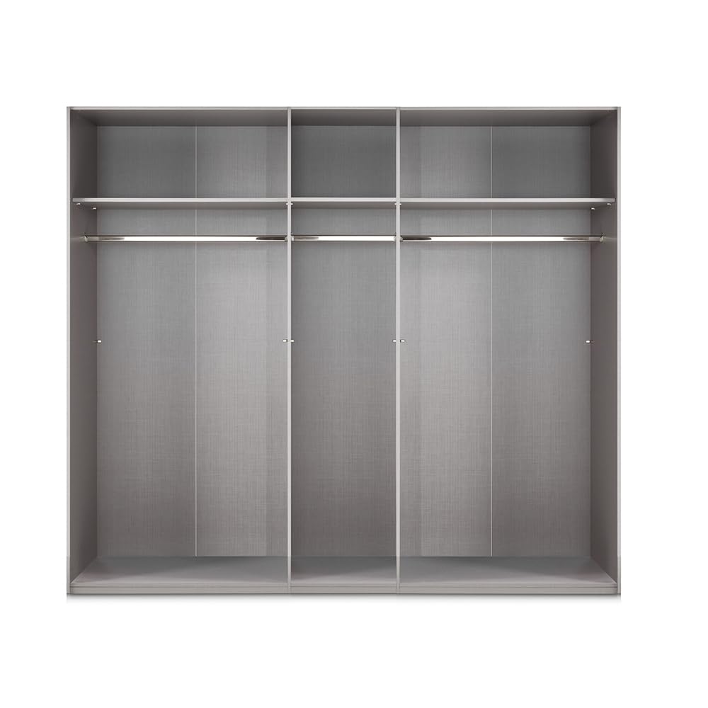 Lomadox Schlafzimmer Komplett Set 5-teilig, Bett 180x200 cm, 2X Nachtschrank, 1 Kleiderschrank, 1 Kommode in Eiche mit Graphit