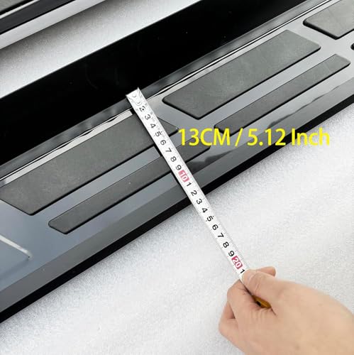 Estribos laterales de aluminio negro para Toyota Grand Highlander 2024-2026 miniatura 2
