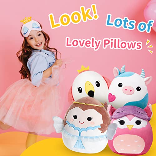 BSTAOFY Cute Angel Soft Plush Pillow with Wings & Halo Collection Squishy Angel Stuffed Animal Valentines Cushion Christmas Holiday Birthday Gifts for Kids, 12ââ - Image 6