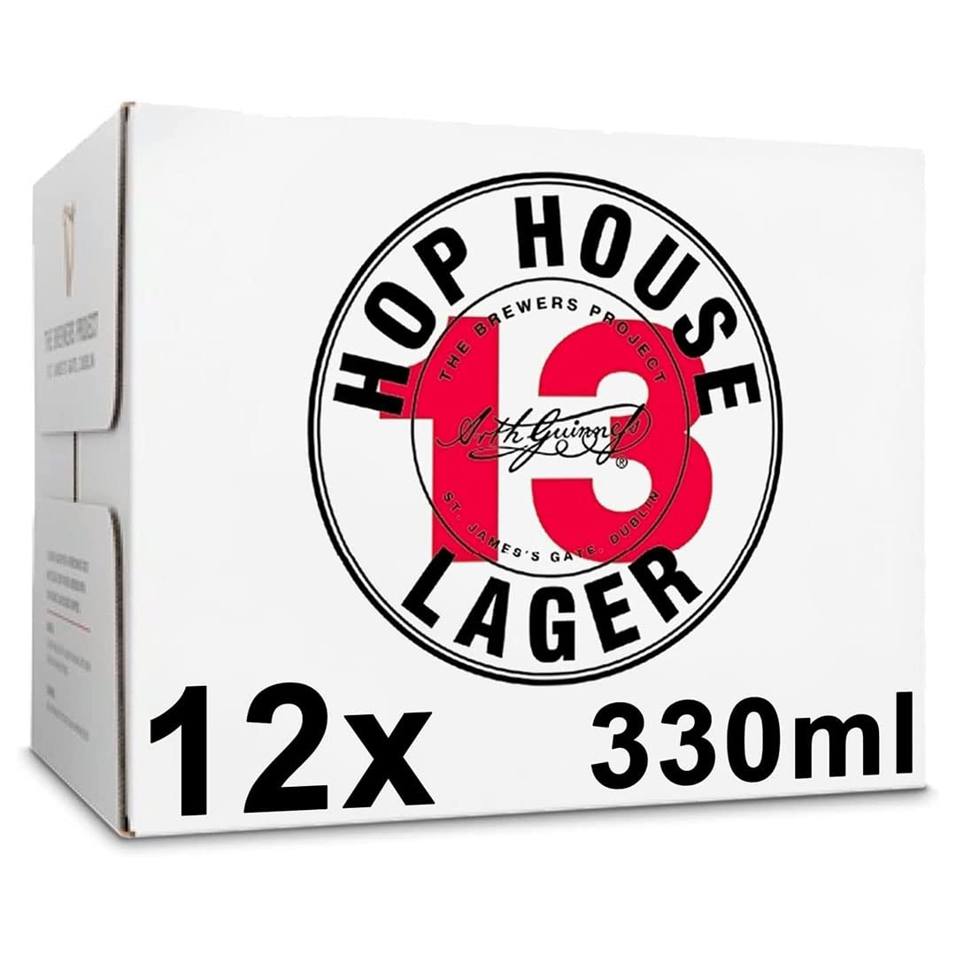 Guinness Hop House 13 Birra Lager Bottiglia - Pack di 12 Botttiglie da 0,33 L