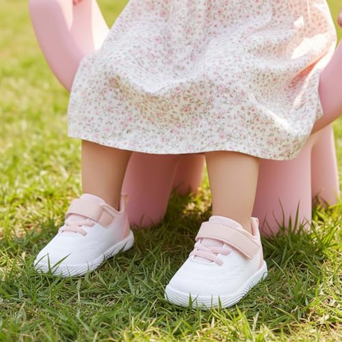 Image of MORENDL Toddler Sneakers Baby Boys & Girls Barefoot Shoes Lightweight Breathable Walking Running Tennis Athletic Sport Shoes