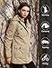 Wantdo Chaqueta Acolchada a Prueba de Viento Parka Casual Militar Exteriores Chaqueta...