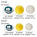 MANON ROSA Dog Ball Toys 3Pcs Squeaky Pop Up Soft Latex Rubber Interactive Toy for Small Medium Dogs Puppies -Tennis Soccer Football Basketball Baseball (Set1,Medium)