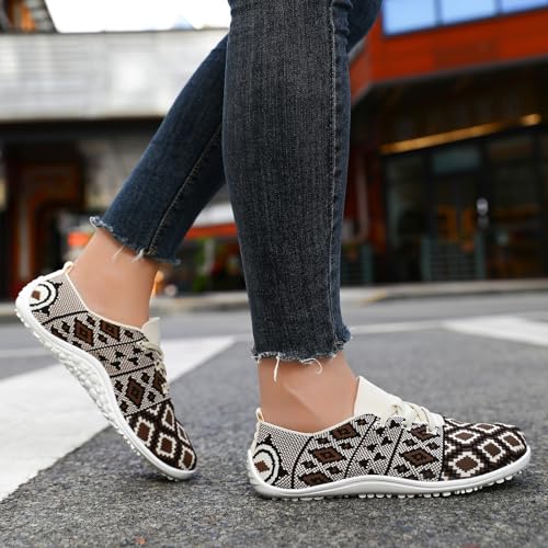 Image of Barefoot Shoes Women Tennis Gym Zero Drop Trail Minimalist Sneakers | Zero Drop 丨Minimalist丨Lightweight Material丨Breathable Mesh丨Non-Slip丨Machine Washable
