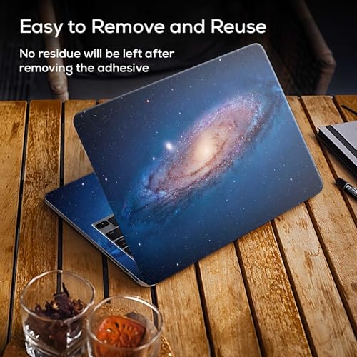 Image of Galaxsia The Universe Full Body Vinyl Laptop Skin /Sticker /Cover Upto 15.6 Inches Laptops Laminated-Removable-HD Quality Compatible for Hp-Dell-Sony-Lenovo-Asus etc.(15x10 Inches)
