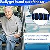 KOUNATSURI Car Door Handle for Elderly Car Assist Support Handle Multifunction Car Door Latch Bar for Seniors and Handicapped(Blue) #1