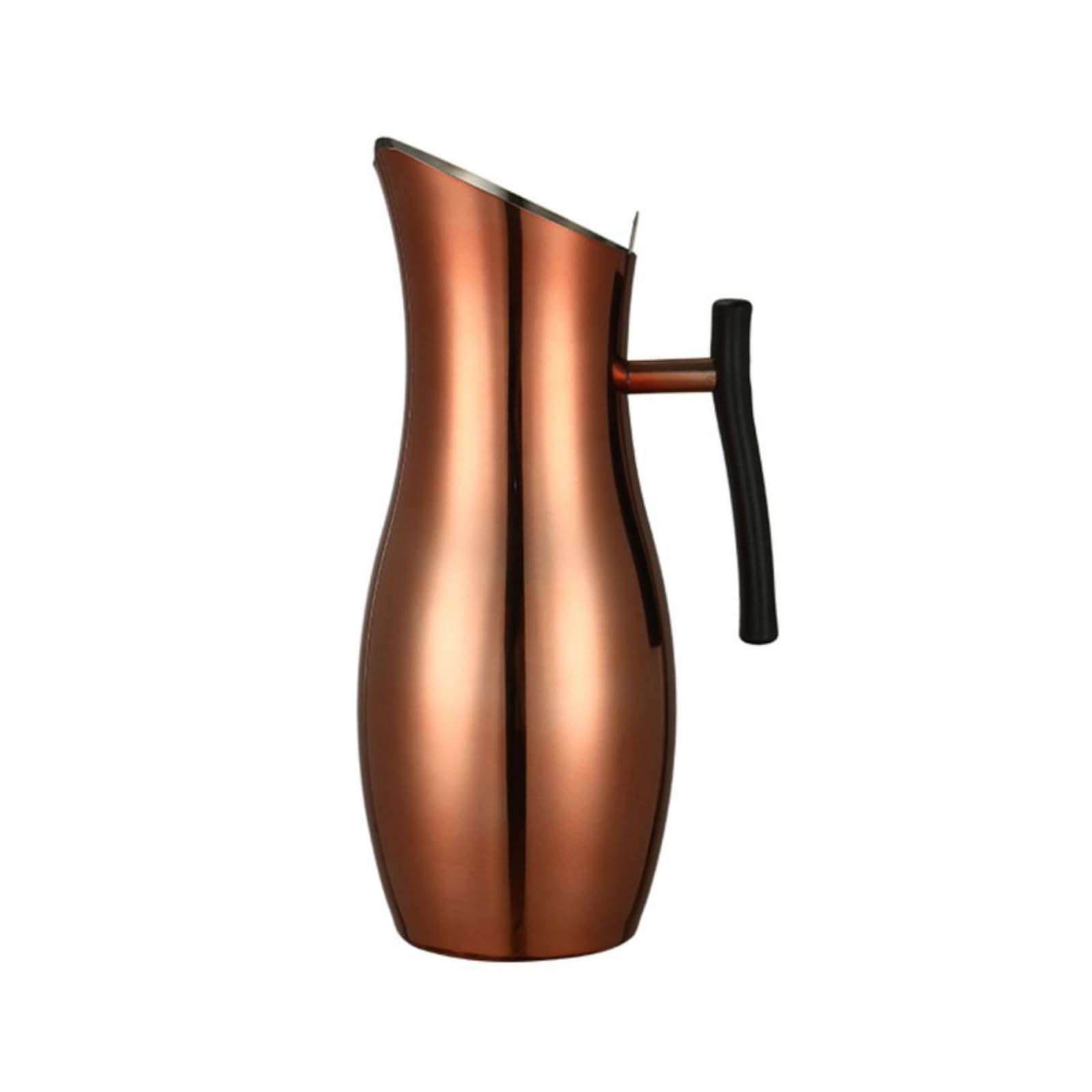 Jarra Acero Inoxidable Ergonómica Jarra con Asa Multifuncional Vajilla para Camareros, Bar, Oro